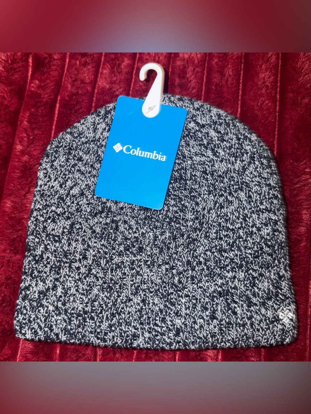 Columbia Navy & White Marled Knit Beanie